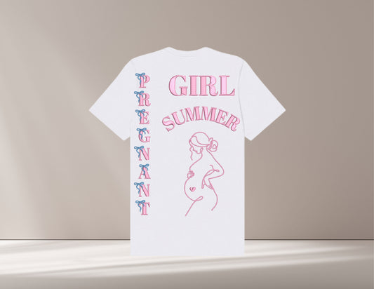 Pregnant Girl Summer Oversized T-Shirt