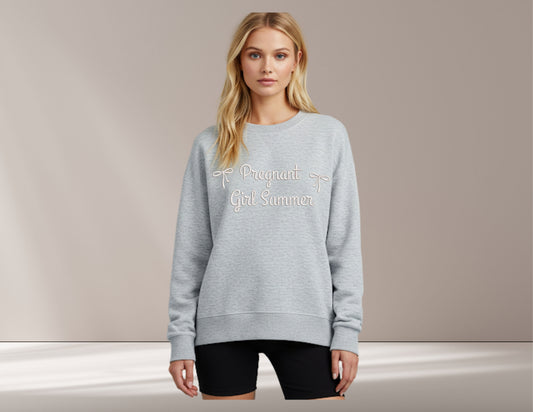 Pregnant Girl Summer Sweatshirt