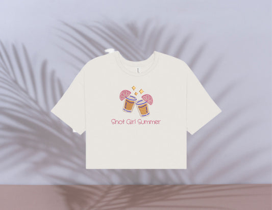 Shot Girl Summer Cropped T-Shirt